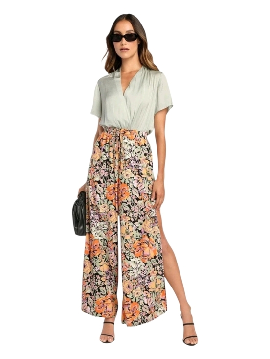 Lulus Pants - Lulus Womens Floral Print Capture The Blooms Wide Leg Slit Palazzo Pants XS